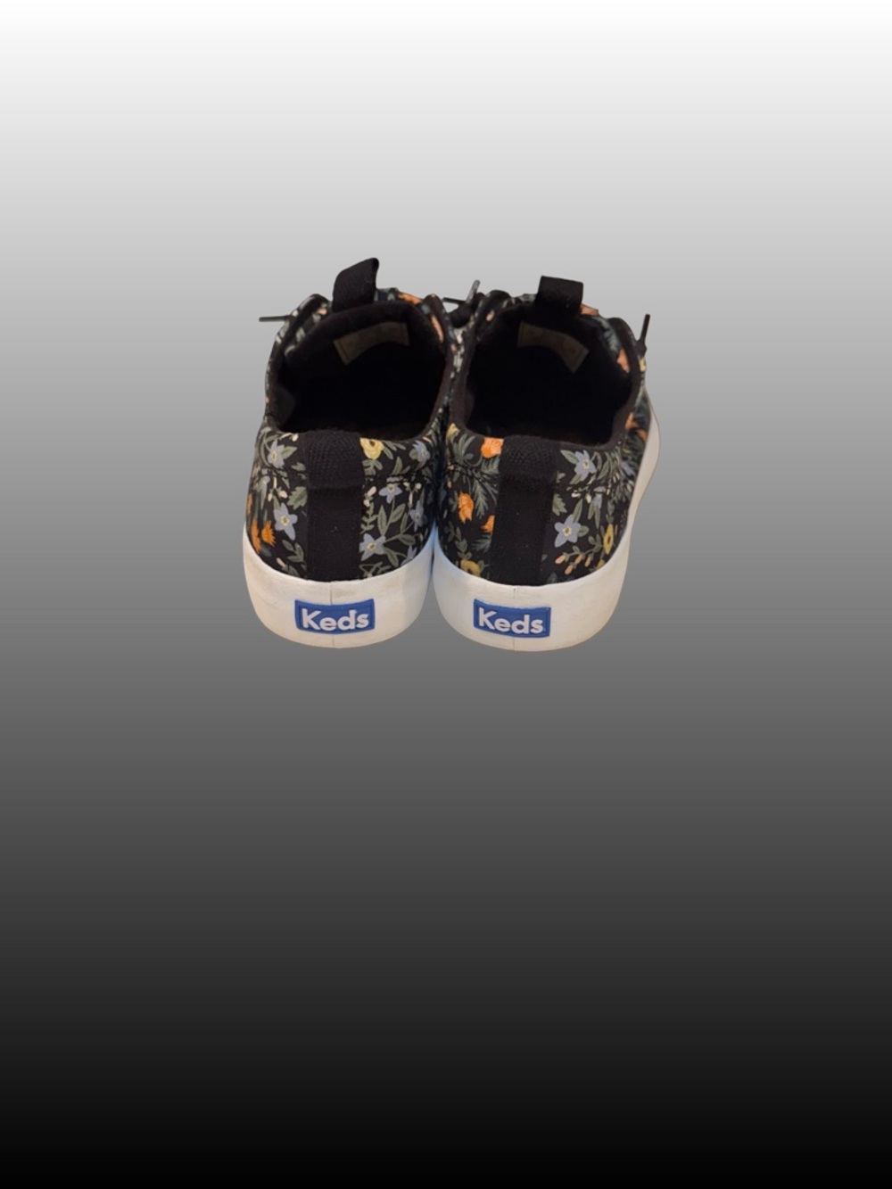 Keds x Rifle Paper Co Triple Kick Platform Sneaker Black Floral Casual Sz 8 - Picture 5 of 8